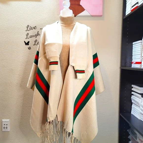 Cream- Stylish Warm Cashmere/Shawl for women - Picture 3 of 7